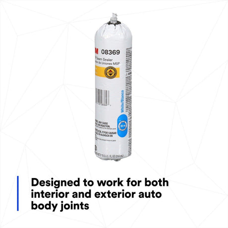 3M MSP Seam Sealer, White, 310 mL Flexpack (08369) (7000045483)  - (6Pack) - 6
