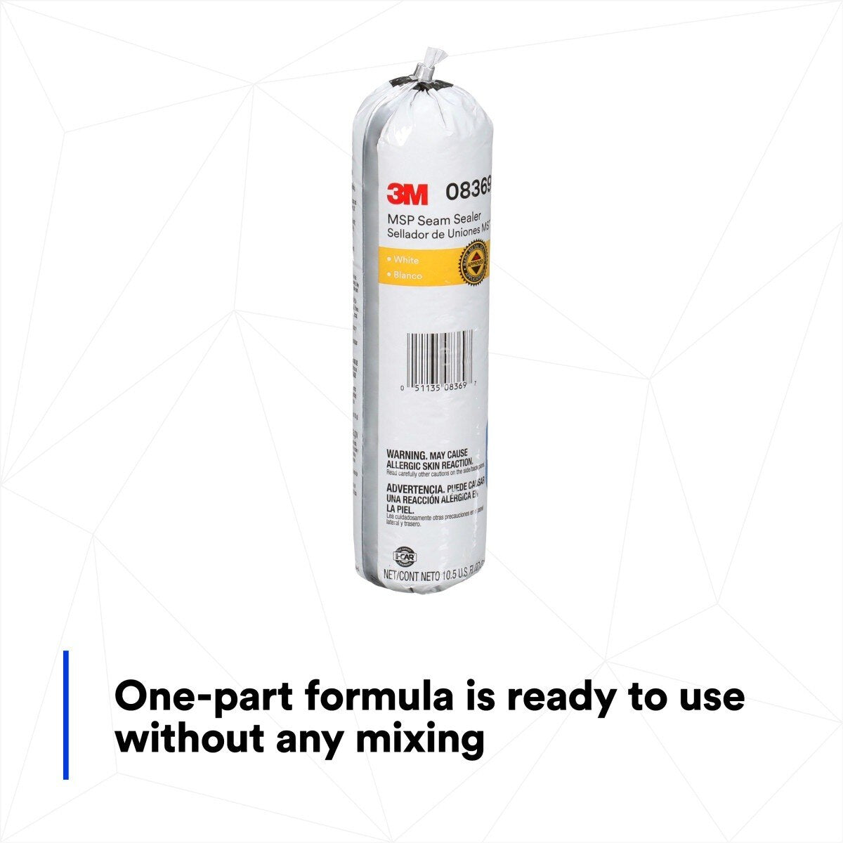 3M MSP Seam Sealer, White, 310 mL Flexpack (08369) (7000045483)  - (6Pack) - 7