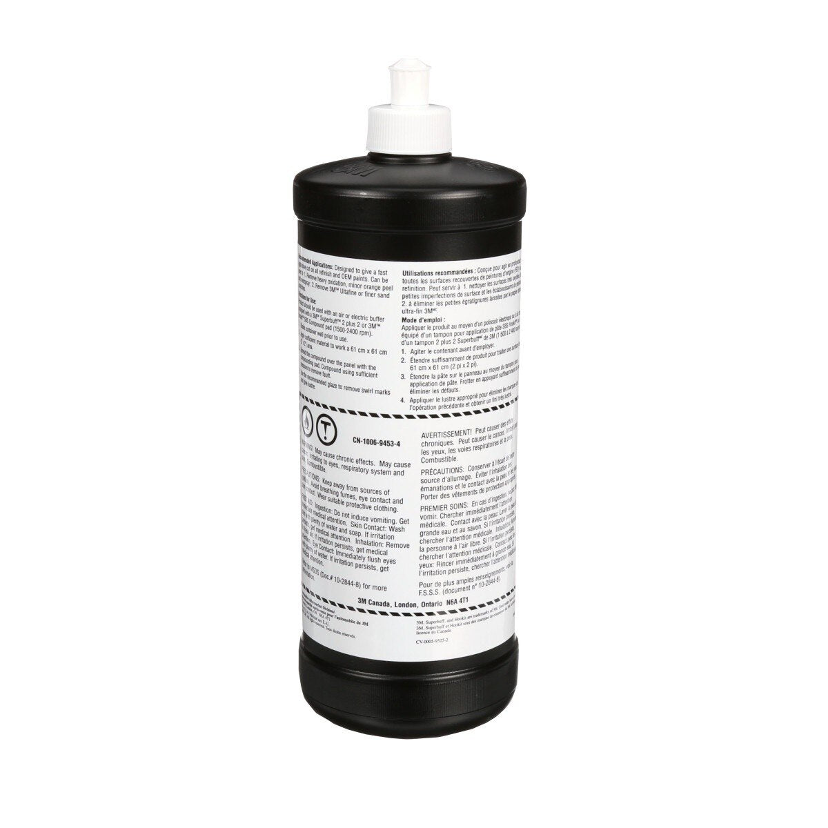3M 05954 Super Duty Rubbing Compound, 1 qt 32 fl oz/946 mL, Body Shop Safe, No Waxes or Silicones (7000045494)  - (6Pack) - 4