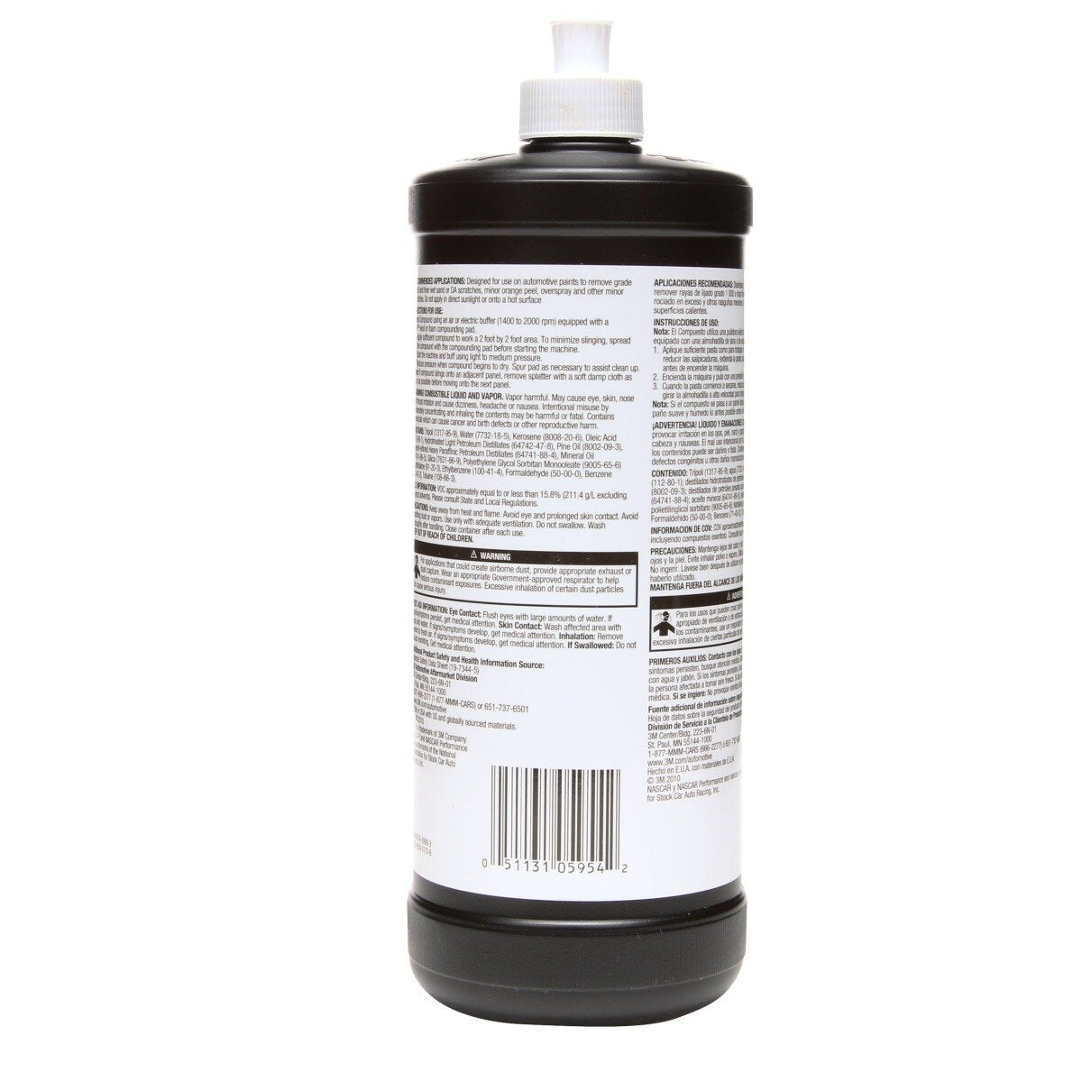 3M 05954 Super Duty Rubbing Compound, 1 qt 32 fl oz/946 mL, Body Shop Safe, No Waxes or Silicones (7000045494)  - (6Pack) - 5