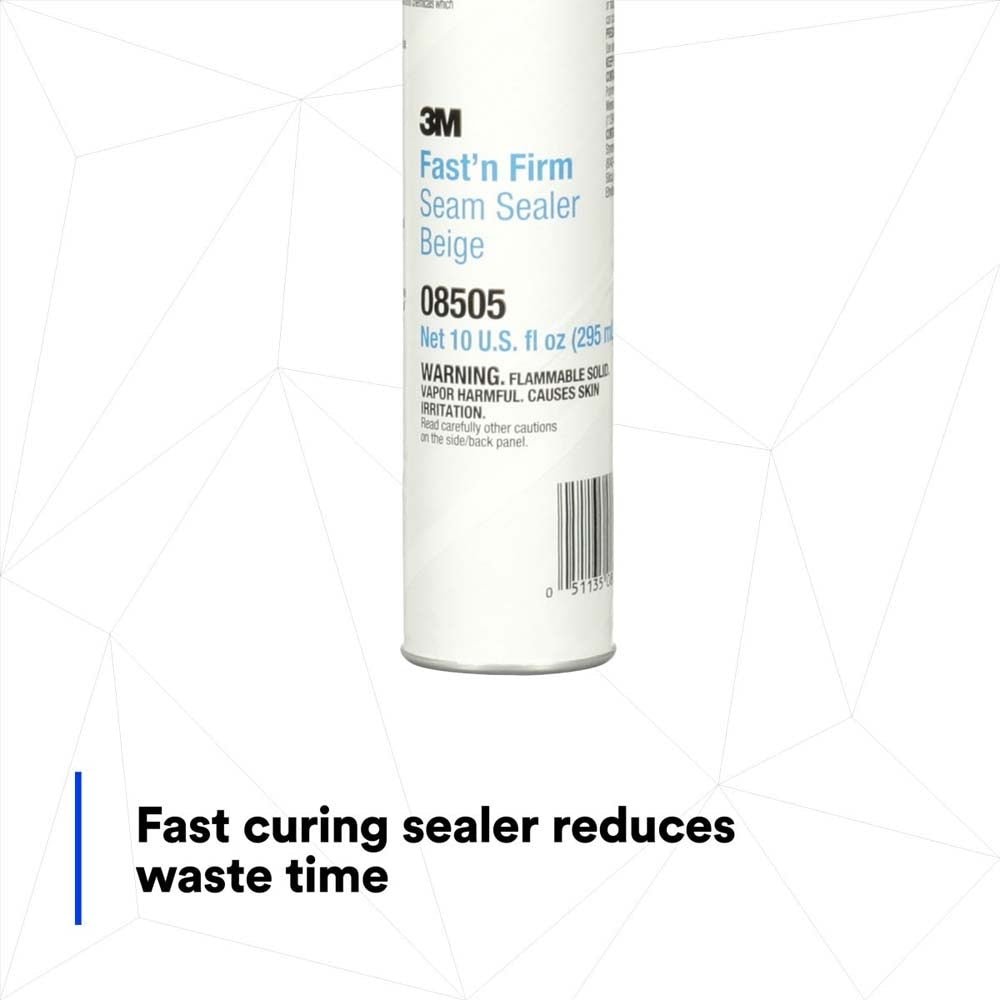 3M 08505 Fast N Firm Seam Sealer, Fast Setting, Paintable In 45 Minutes, Cartridge (7000045495) - 6