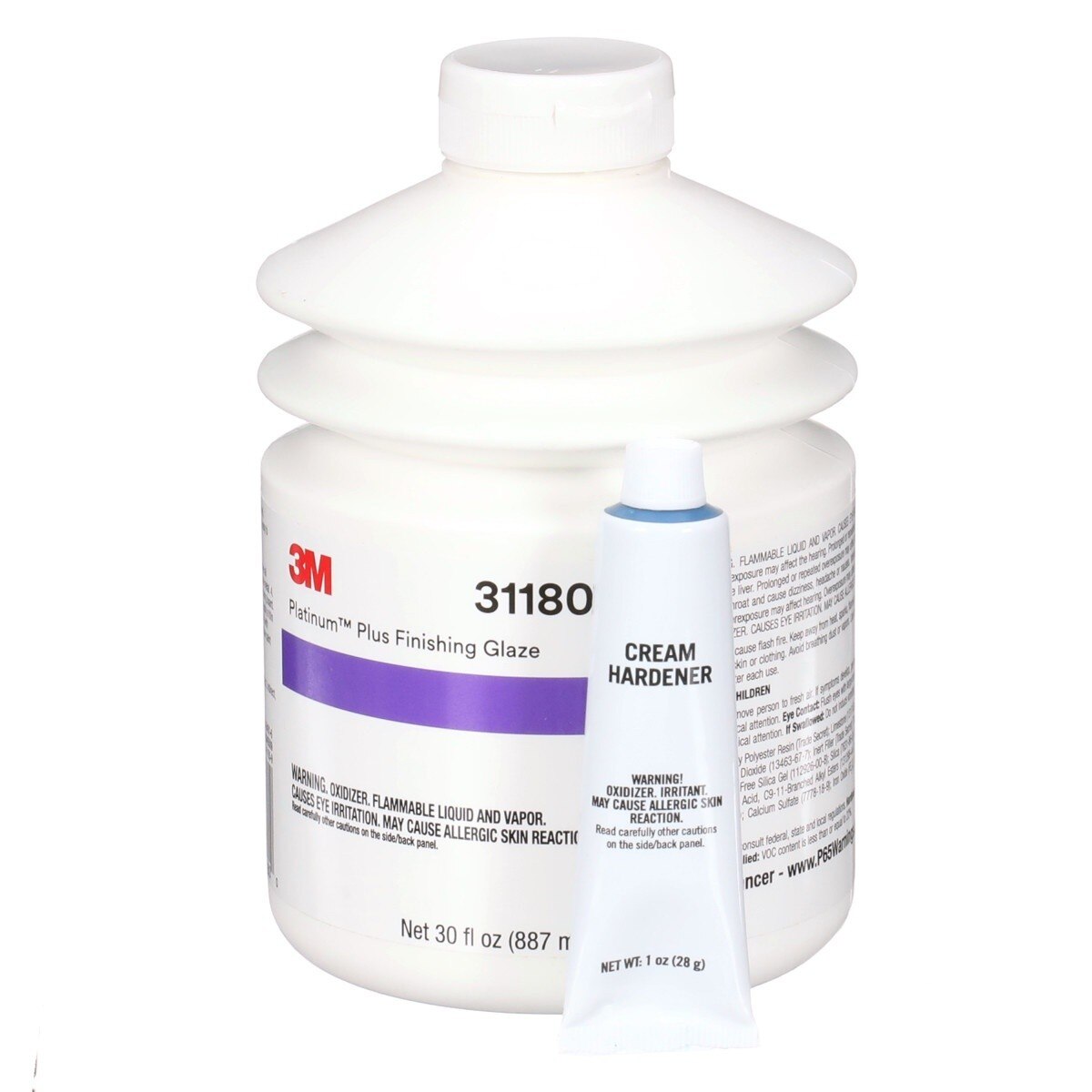 3M 31180 Two-Part Premium Self-Leveling Finishing Glaze, Green, 30 fl oz (887 mL), Pump (7000045509)