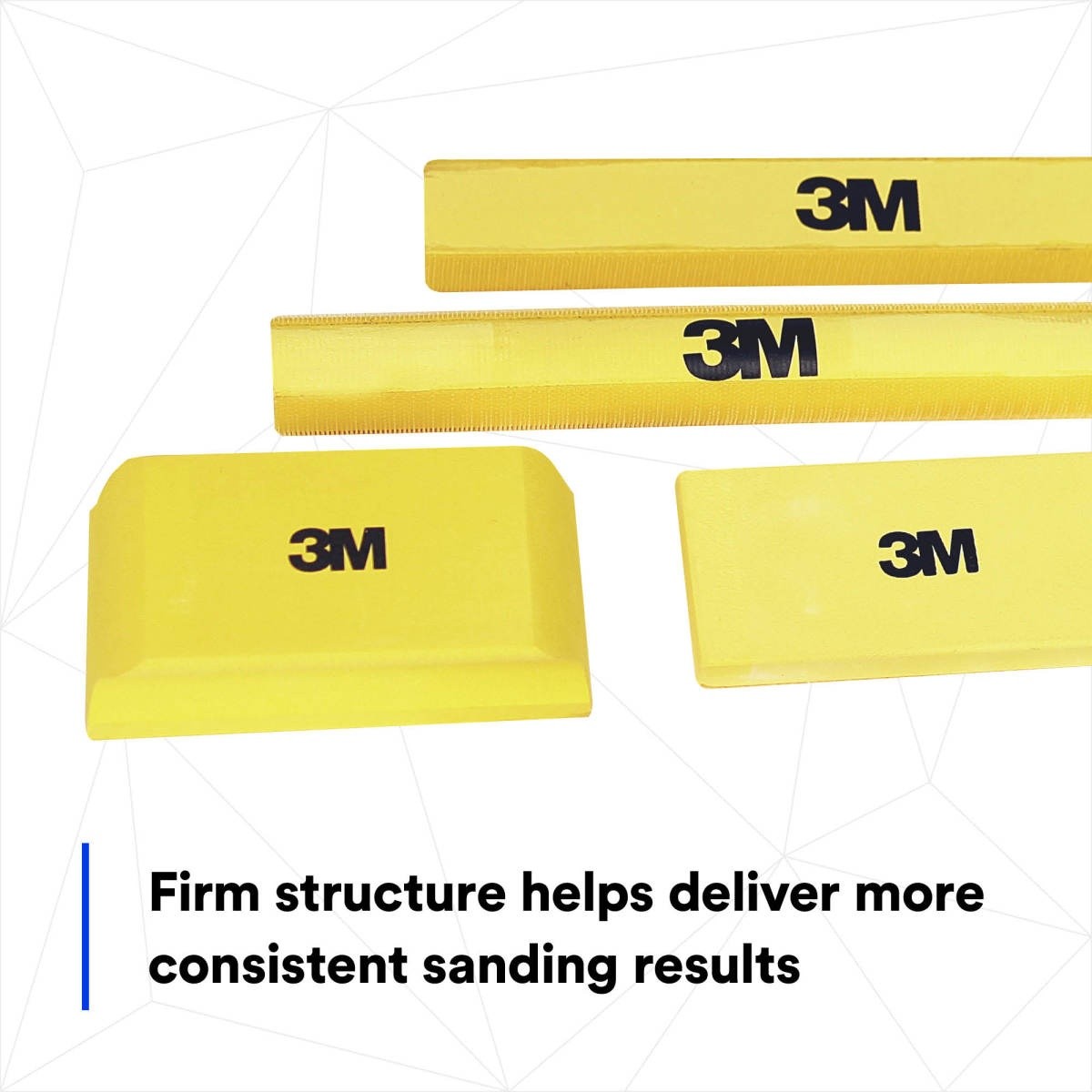3M Hookit Sanding Block Kit, Hook and Loop, Yellow, Plastic (05684) (7000045510)  - (6Pack) - 10