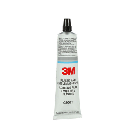 3M 08061 Plastic and Emblem Adhesive Transparent 5 oz Tube for Plastic and Metal Emblems (7000045518)  - (6Pack) - 2
