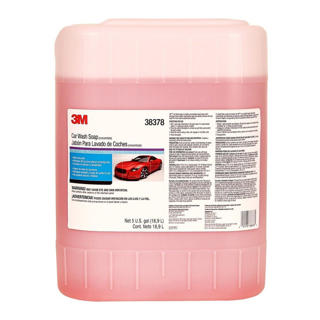 3M 38378 Car Wash Soap, 5 gal (7000045535)