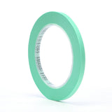 3M Precision Masking Tape, 1/4 in x 60 yd, Green (06525) (7000045536)  - (12Pack)