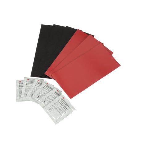 3M 05888 Flexible Bumper Patch, Kit, Black, 4 in x 8 in (7000045602) (12 Pieces)  - (6Pack) - 3