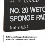 3M 05526 Sponge Pad 20 Flexible Soft Black 5-1/2 in x 2-3/4 in x 3/8 in (7000045663)  - (50Pack) - 3