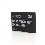 3M 05526 Sponge Pad 20 Flexible Soft Black 5-1/2 in x 2-3/4 in x 3/8 in (7000045663)  - (50Pack) - 8