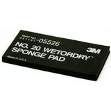 3M 05526 Sponge Pad 20 Flexible Soft Black 5-1/2 in x 2-3/4 in x 3/8 in (7000045663)  - (50Pack) - 9