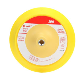 3M 05779 Hookit Abrasive Disc Pad, Medium Density Foam, Yellow, 8 in, 5/8-11 INT (7000045671)