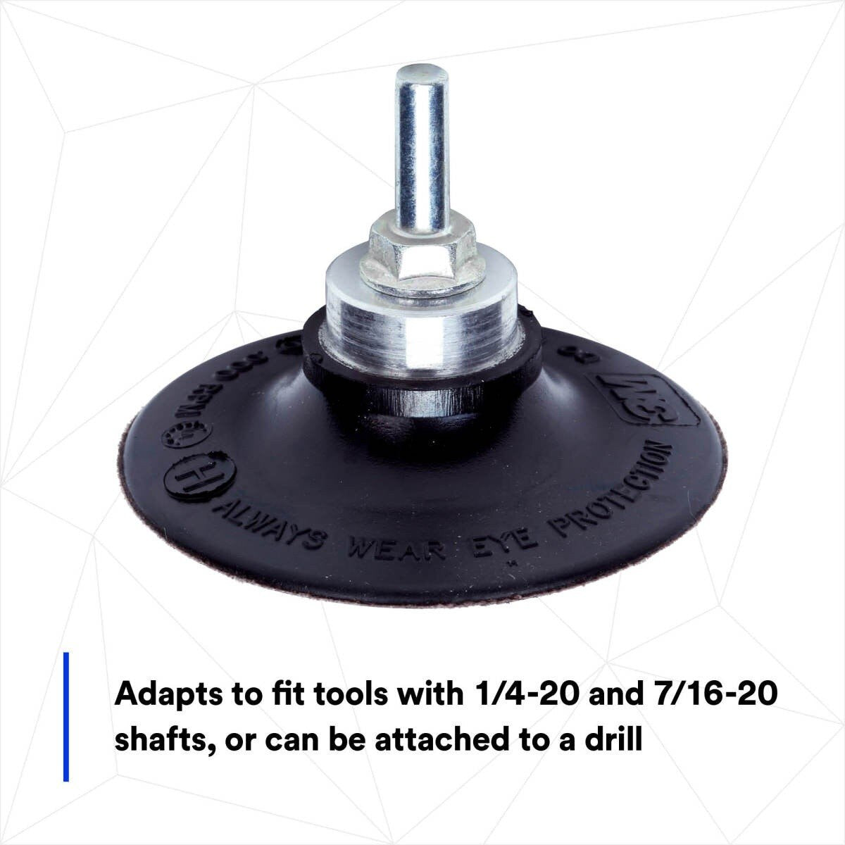 3M Roloc Disc Pad Assembly Quick Change Backup Pad Black Rubber 3 in (05540) (7000045705)  - (10Pack) - 3