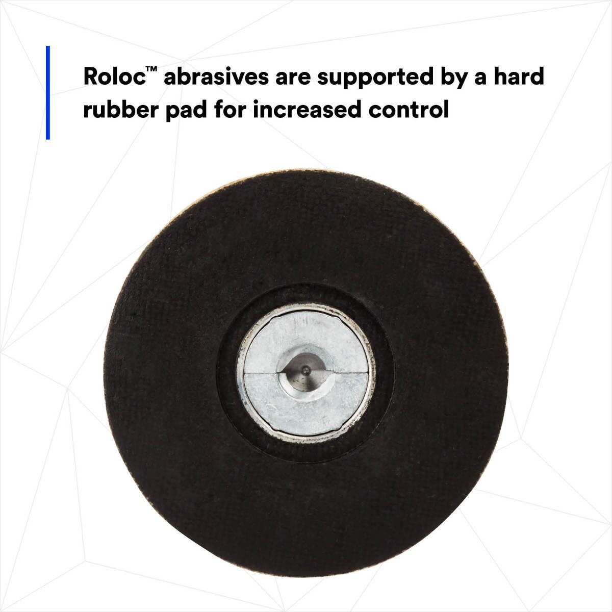 3M Roloc Disc Pad Assembly Quick Change Backup Pad Black Rubber 3 in (05540) (7000045705)  - (10Pack) - 4