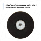 3M Roloc Disc Pad Assembly Quick Change Backup Pad Black Rubber 3 in (05540) (7000045705)  - (10Pack) - 4