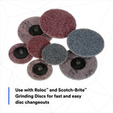 3M Roloc Disc Pad Assembly Quick Change Backup Pad Black Rubber 3 in (05540) (7000045705)  - (10Pack) - 5