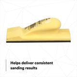 3M Hookit Hand Block, Flat Sanding, Fast Change Out, Yellow, 2-3/4 in x 7-3/4 in (05741) (7000045716)  - (10Pack) - 6