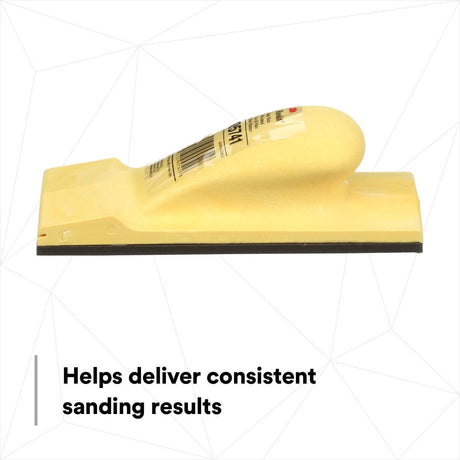 3M Hookit Hand Block, Flat Sanding, Fast Change Out, Yellow, 2-3/4 in x 7-3/4 in (05741) (7000045716)  - (10Pack) - 6