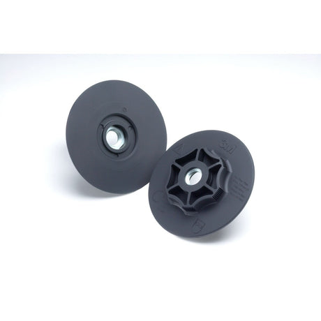 3M 02140 Fibre Disc Backup Pad for Right Angle Grinders, TN Quick Change, Threaded 5/8-11 Internal, Black, 4-1/2 in (56573) (7000045746)  - (5Pack)
