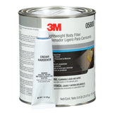 3M 05800 Lightweight Body Filler Blue 0.8 qt 25.6 fl oz Can Repairs Dents with Cream Hardener (7000045749)  - (6Pack) - 3