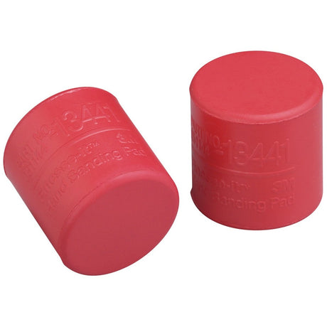 3M 13441 Hand Sanding Pad, PSA Disc Pad, Red, 1-1/4 in (7000045773) (20 Pack)