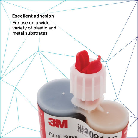 3M Panel Bonding Adhesive, Two-Part Epoxy, Black, 200 mL/6.75 fl oz Cartridge (08116) (7000045775)  - (6Pack) - 5