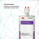 3M EZ Sand Multi Purpose Repair Material, Ready-To-Use Two-Part Epoxy Finishing Adhesive, White Gray, 200 mL 6.75 fl oz Cartridge (05887) (7000045776)  - (6Pack) - 9