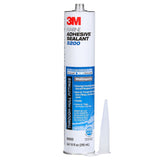 3M 5200 6502 Marine Adhesive Sealant Mahogany 10 fl oz Cartridge Above/Below Waterline Flexible Permanent Bonding (7000045778)  - (12Pack)