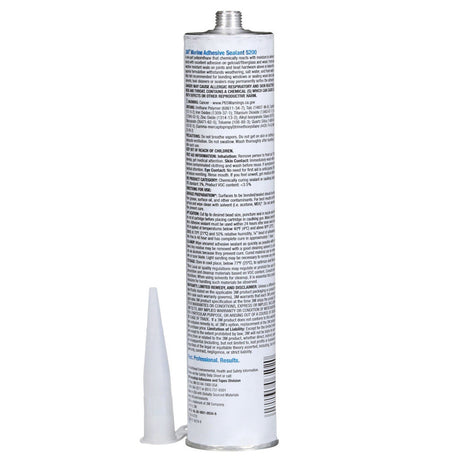 3M 5200 6502 Marine Adhesive Sealant Mahogany 10 fl oz Cartridge Above/Below Waterline Flexible Permanent Bonding (7000045778)  - (12Pack) - 3