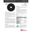 3M 7300 High Productivity Floor Pad, Black, Extra Coarse, 18 in (7000045868) (5 Pack)