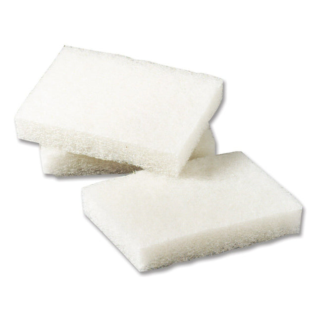 3M Scotch-Brite Light Duty Scrubbing Pad, White, 3-1/2 in x 5 in (7000045879) (40 Pack)