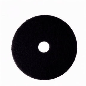 3M 7200 Black Stripper Pad, 17 in, Center Hole, Coarse, Low Speed 175-600 RPM (7000045882) (5 Pack)