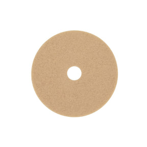 3M Tan Burnish Pad, Fine, Tan, 17 in, Center Hole (7000045914) (5 Pack)