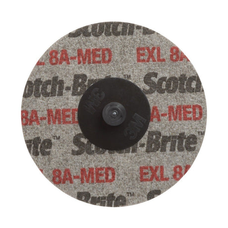 3M XL-UR Scotch-Brite Roloc EXL Unitized Wheel, 8A Medium, TR, 3 in (7000045981) (40 Pack)