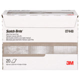 3M HP-HP 7448 07448 Scotch-Brite Ultra Fine Hand Pad, SiC, Gray, 6 in x 9 in (7000045983) (20 Pack) - 5