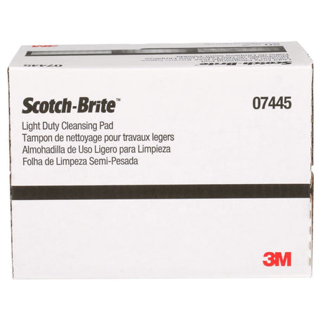 3M HP-HP 7445 Scotch-Brite Light Cleansing Hand Pad, Super Fine, White, 6 in x 9 in (7000045995) (60 Pack) - 4