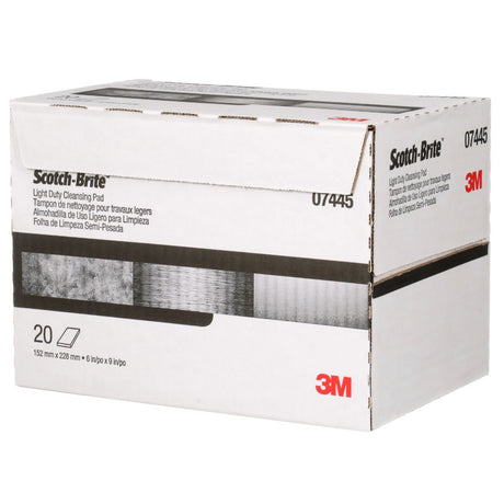 3M HP-HP 7445 Scotch-Brite Light Cleansing Hand Pad, Super Fine, White, 6 in x 9 in (7000045995) (60 Pack) - 5