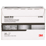 3M HP-HP 7445 Scotch-Brite Light Cleansing Hand Pad, Super Fine, White, 6 in x 9 in (7000045995) (60 Pack) - 7