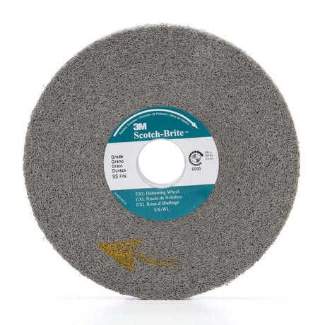 3M XL-WL Scotch-Brite EXL Deburring Wheel, 6 in x 1/2 in x 1 in 9S FIN (7000046069) (4 Pack) - 4