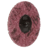 3M SC-DR 07486 Scotch-Brite Roloc Surface Conditioning Disc, TR, A/O Medium, Maroon, 3 in (7000046113) (16 Pack) - 3