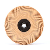 3M RB-ZB Scotch-Brite Radial Bristle Disc Thin Bristle 6 Micron Peach 3 in x 3/8 in Center Hole (7000046161) (80 Pack)