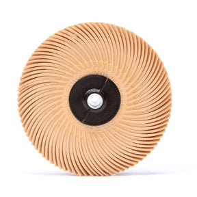 3M RB-ZB Scotch-Brite Radial Bristle Disc Thin Bristle 6 Micron Peach 3 in x 3/8 in Center Hole (7000046161) (80 Pack)