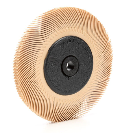 3M BB-ZB Scotch-Brite Radial Bristle Brush with Adapter, 6 in x 7/16 in x 1 in, 6 Micron, Peach (7000046180) (5 Pack) - 3