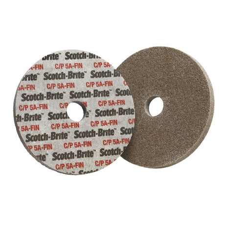 3M CP-UW Scotch-Brite Cut and Polish Unitized Wheel, 5A Fine, 2 in x 1/4 in x 1/4 in (7000046306) (60 Pack)