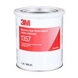 3M 1357 Neoprene High Performance Contact Adhesive, Gray-Green, 1 Quart Can (7000046324) (16284 Pack)