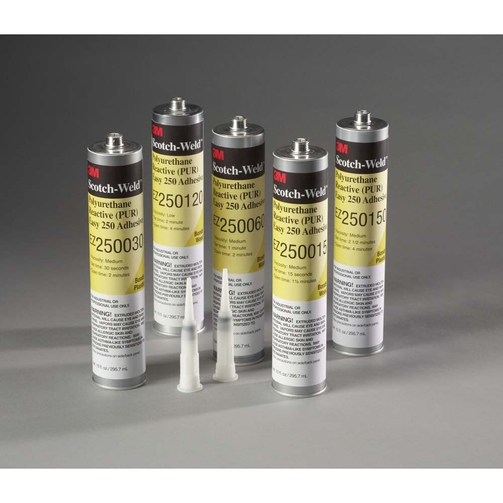 3M EZ250015 Scotch-Weld PUR Adhesive , Off-White, 1/10 Gallon Cartridge (7000046529)  - (5Pack) - 2