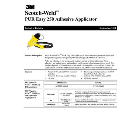 3M EZ250015 Scotch-Weld PUR Adhesive , Off-White, 1/10 Gallon Cartridge (7000046529)  - (5Pack) - 5