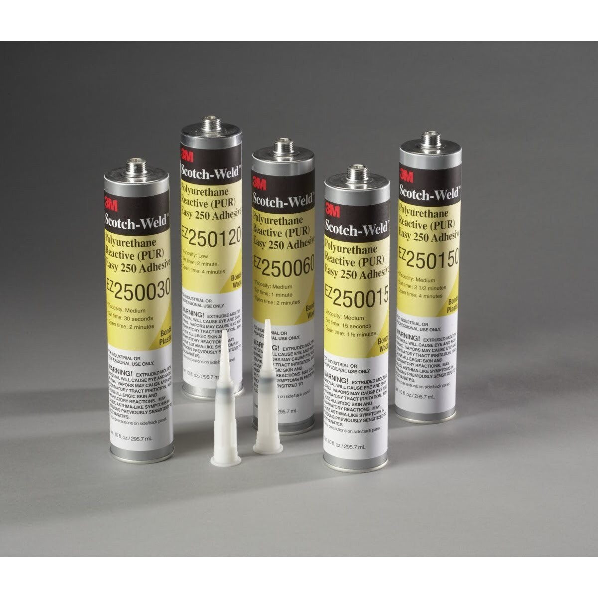 3M Scotch-Weld PUR Adhesive Cartridge, Off-White, 0.1 Gallon 310 ml (EZ250120) (7000046532)  - (5Pack) - 2