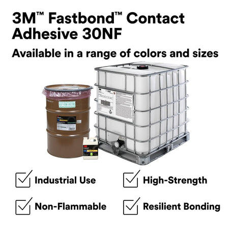 3M 30NF Contact Adhesive, Neutral, Water-Based, 1 Quart Can (21180) (7000046567)  - (12Pack) - 5