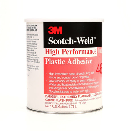 3M High Performance Industrial Plastic Adhesive, Light Amber, 1 Gallon (4693) (7000046575)  - (4Pack)