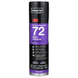 3M 72 Pressure Sensitive Spray Adhesive, Blue, 24 fl oz Can Net Wt 17.3 oz, Aerosol (7000046588)  - (12Pack)